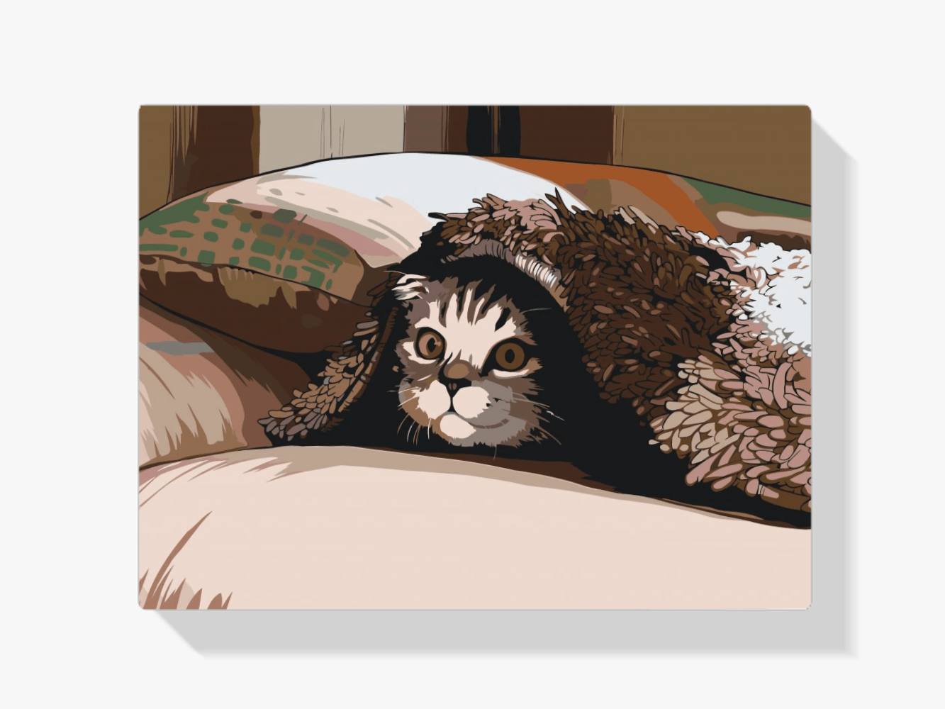 Diamond Painting - Katze unter dem Kissen - SEOS®