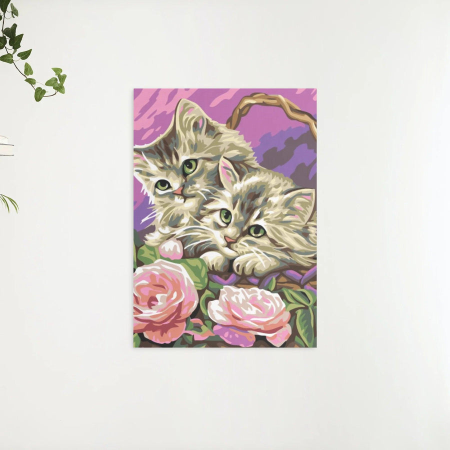 Diamond Painting - Kätzchen im Korb - SEOS®