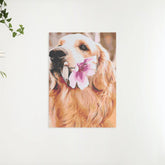 Diamond Painting - Labrador mit Blume - SEOS®
