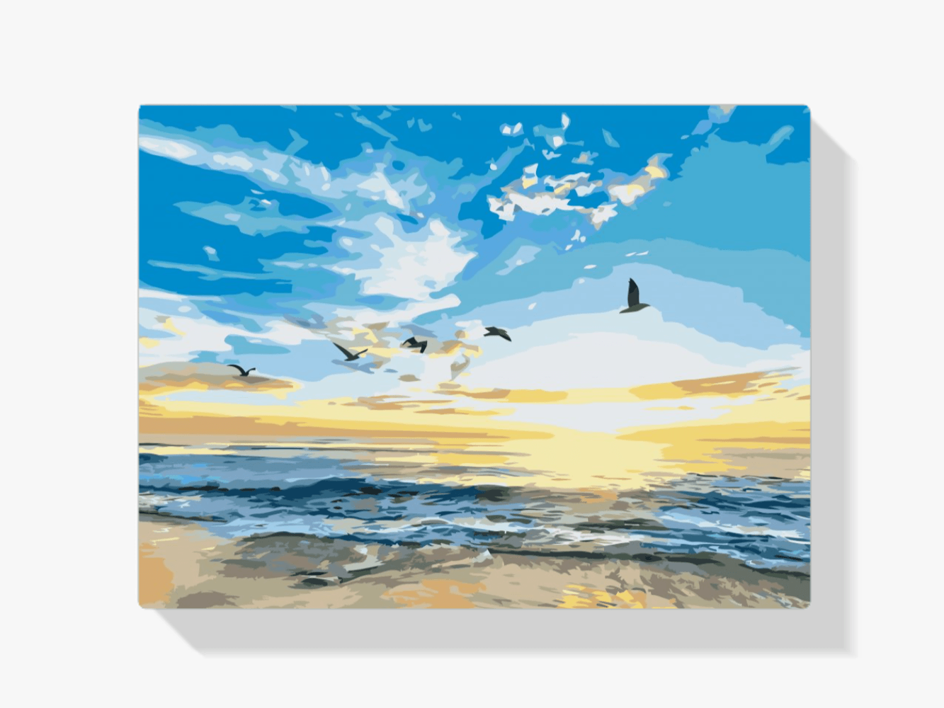 Diamantmalerei - Vögel fliegen über das Meer - SEOS Shop ®
