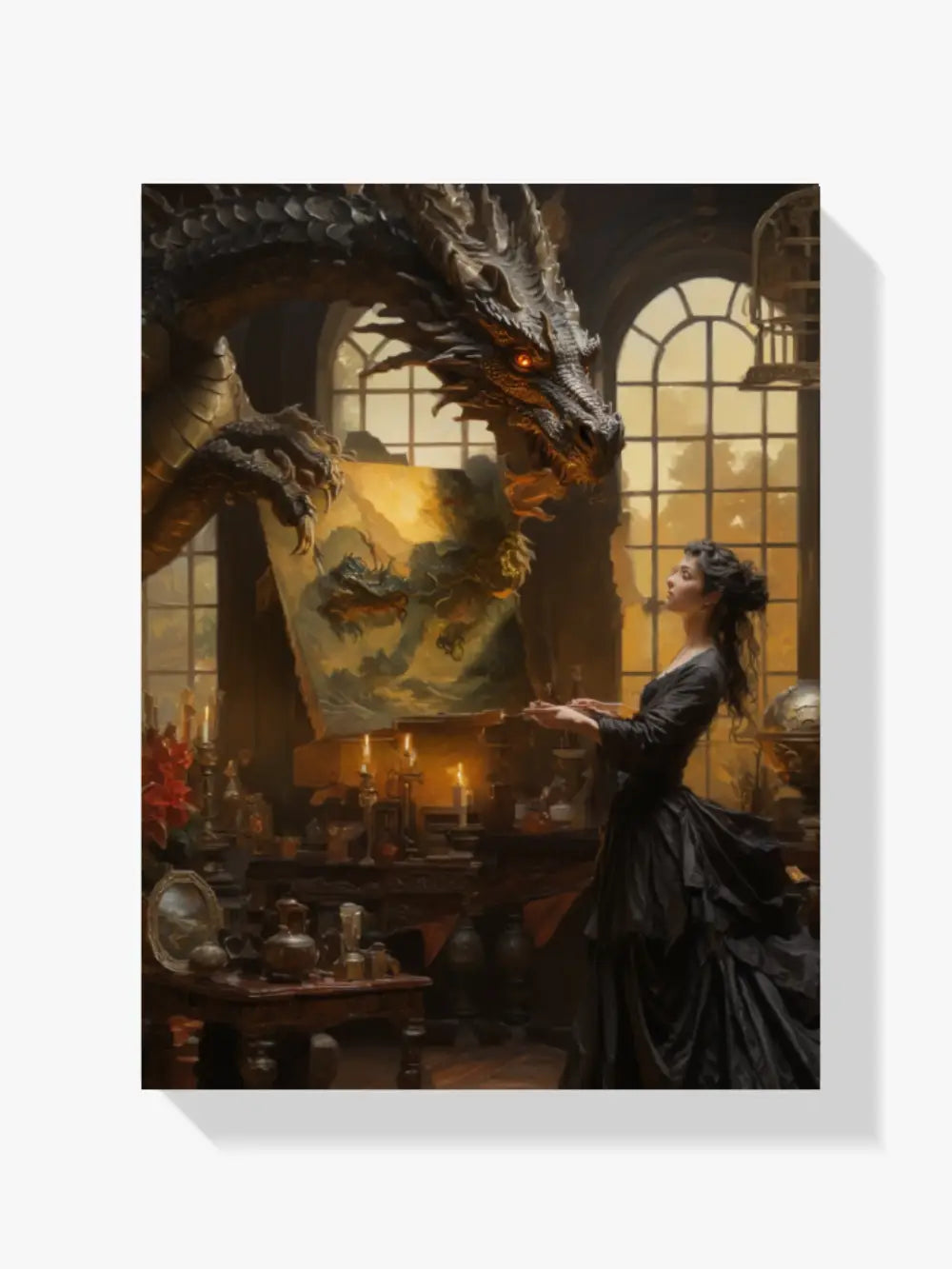 Diamond Painting - Drache und der Maler - SEOS Shop ®