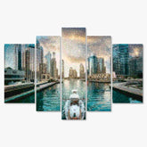 Diamond Painting Schöne Gebäude in der Stadt 5 Teile - SEOS Shop ®