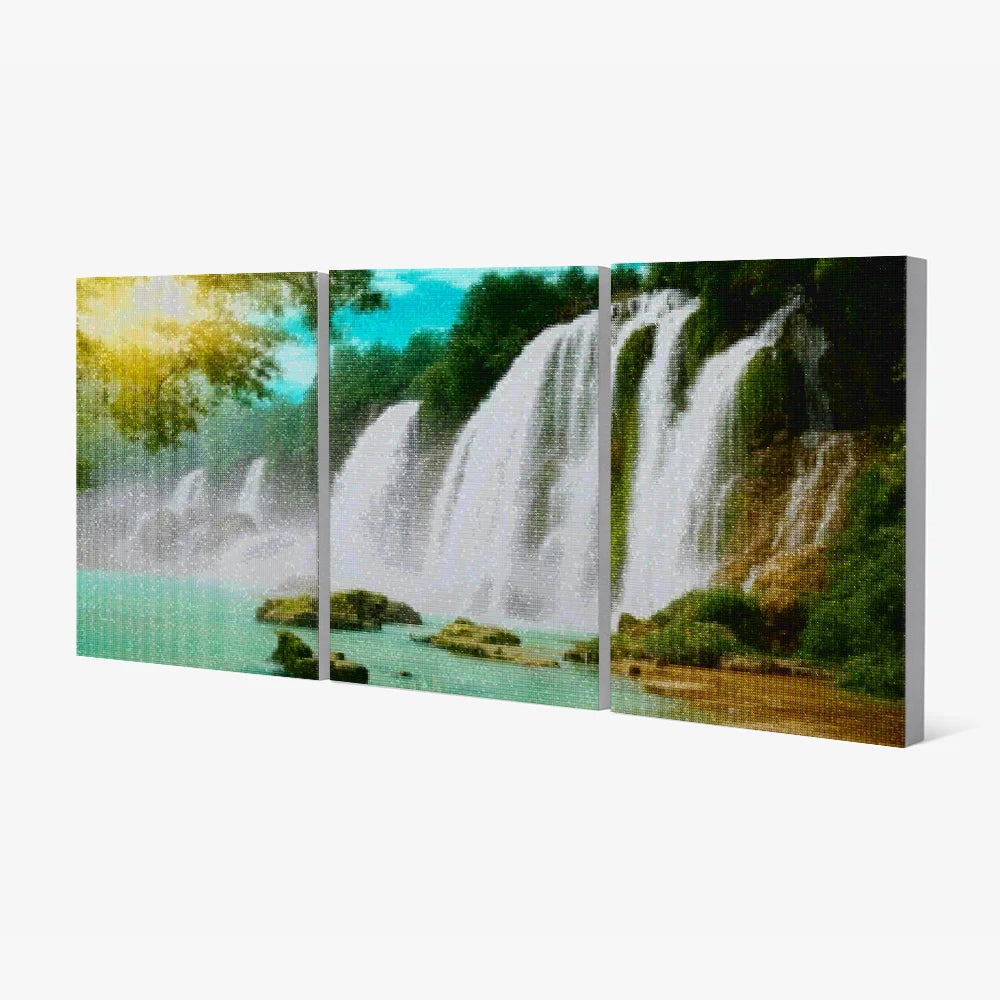 Diamond Painting Wunderschöner Wasserfall 3-teilig - SEOS Shop ®