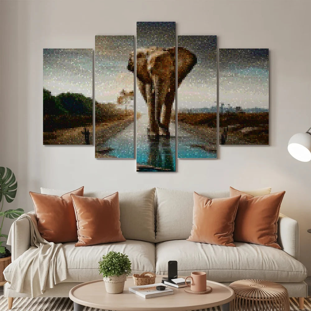 Diamond Painting Elefant 5-teilig - SEOS Shop ®