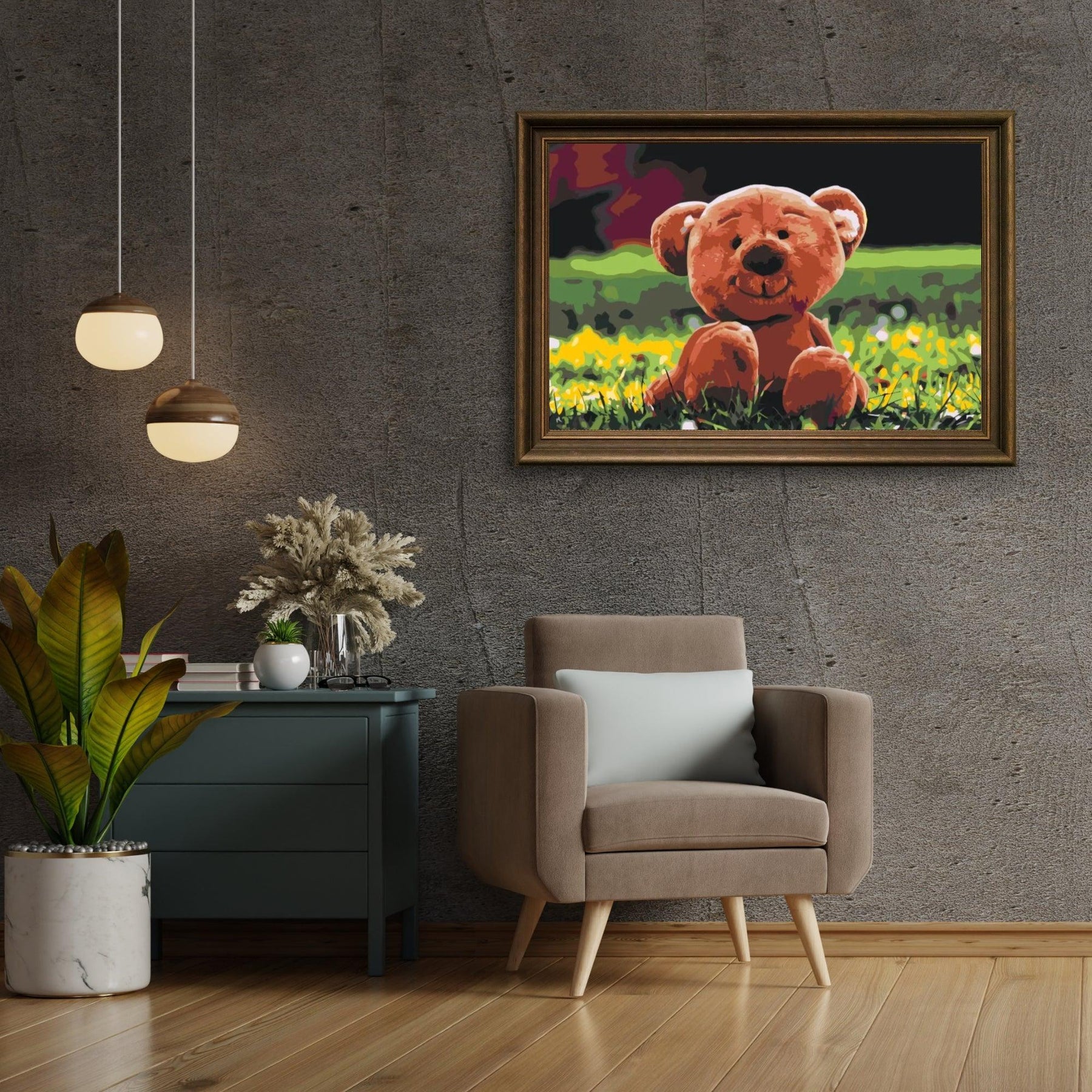 Diamantmalerei - Bär im Gras - SEOS®