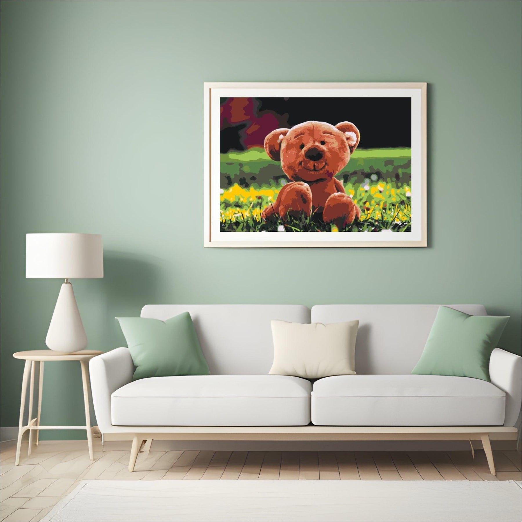 Diamantmalerei - Bär im Gras - SEOS®