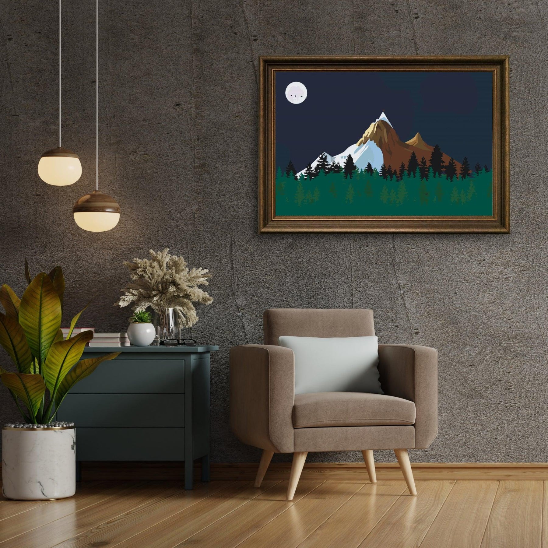 Diamantmalerei - Berge bei Nacht - SEOS Shop ®