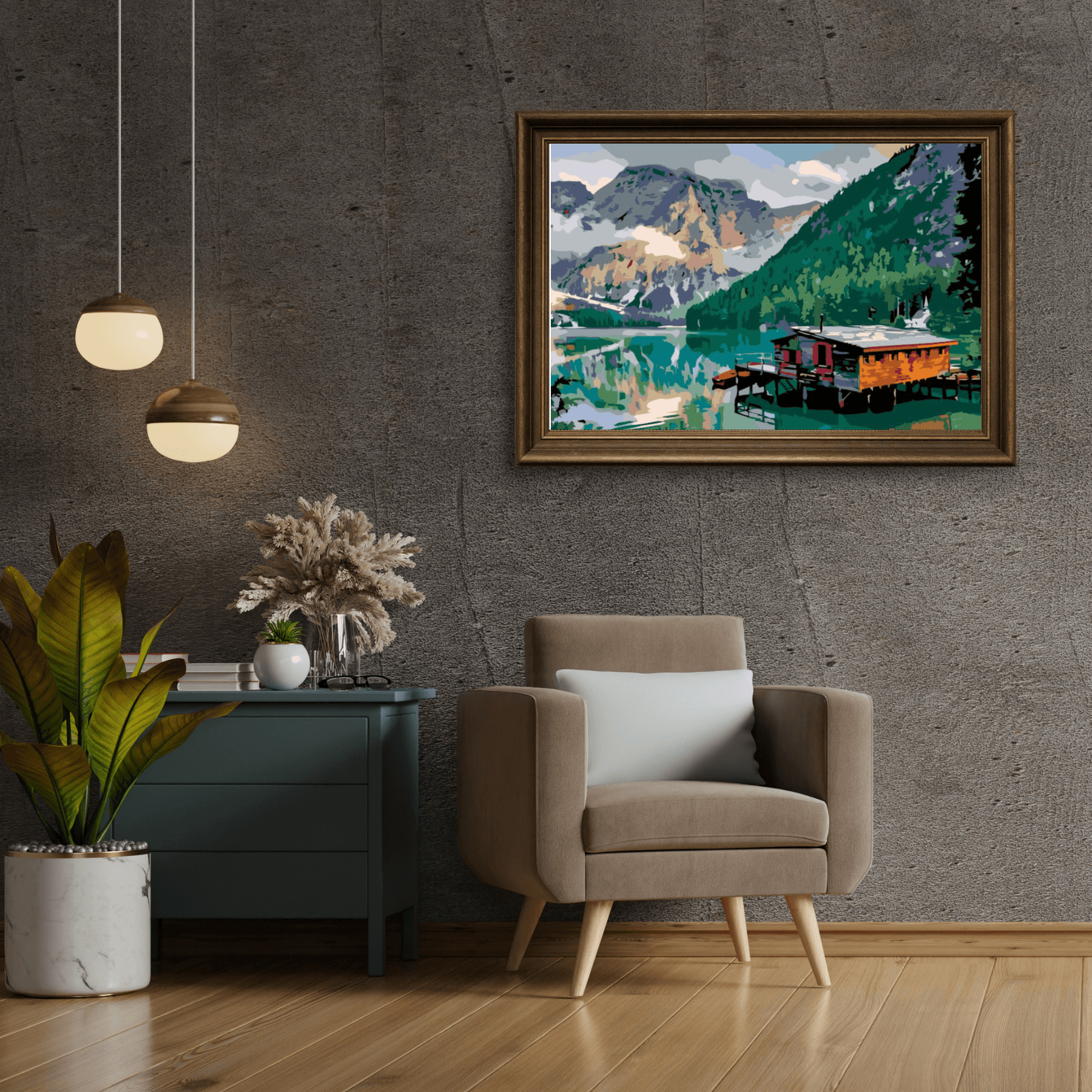 Diamond Painting - Berghütte - SEOS Shop ®