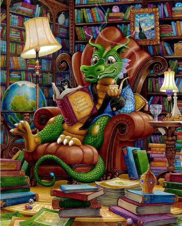 Diamantmalerei – Der gebildete Drache