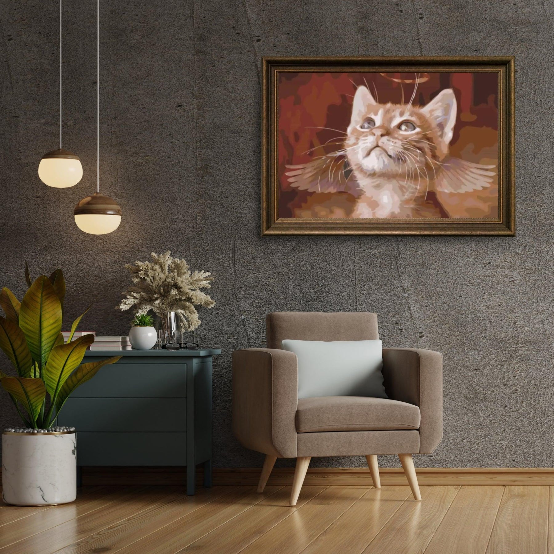 Diamantmalerei - Engelskatze - SEOS®