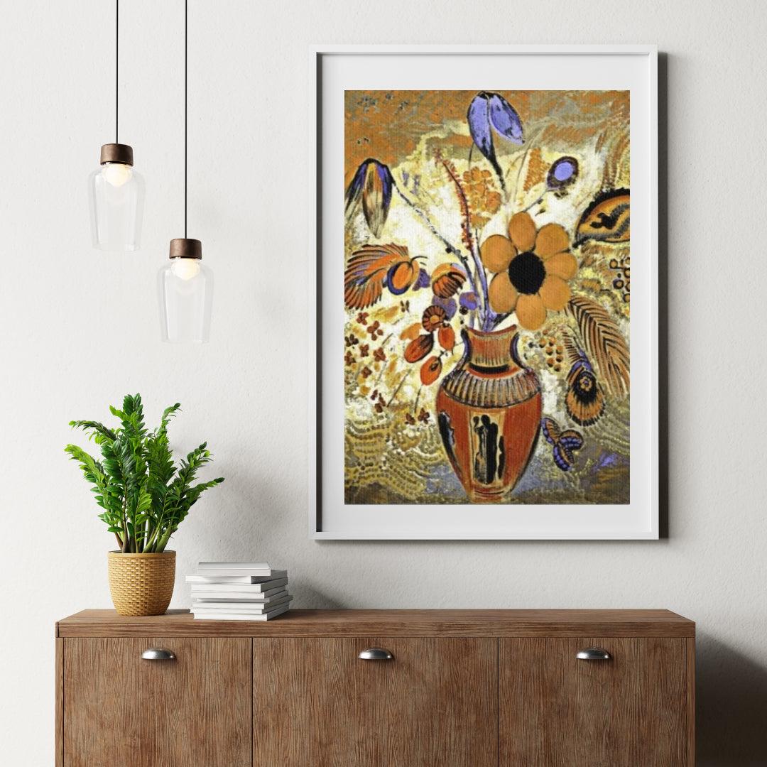 Diamond Painting - Etruskische Vase mit Blumen - SEOS Shop ®