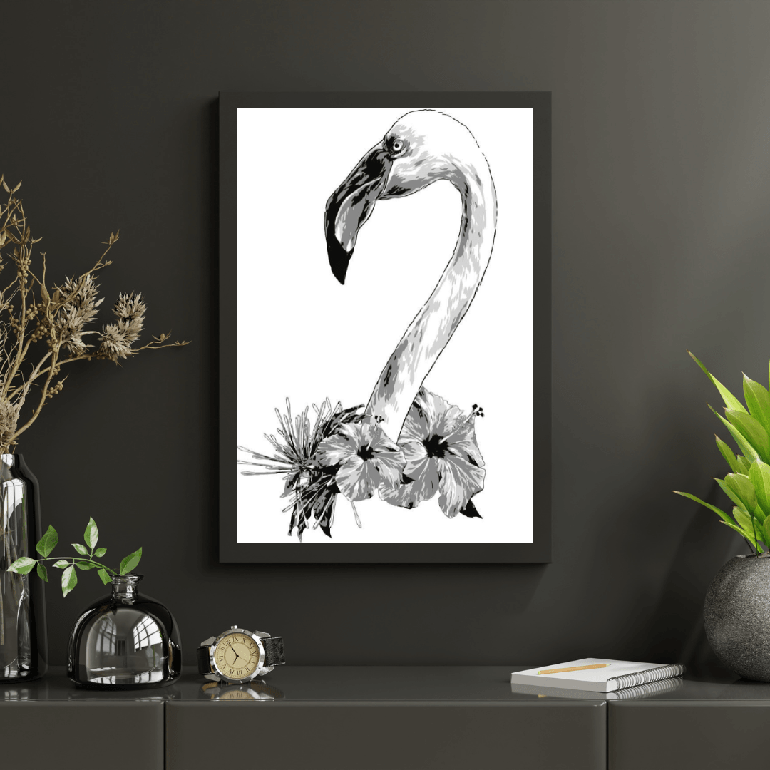 Diamantmalerei - Flamingokopf - SEOS®