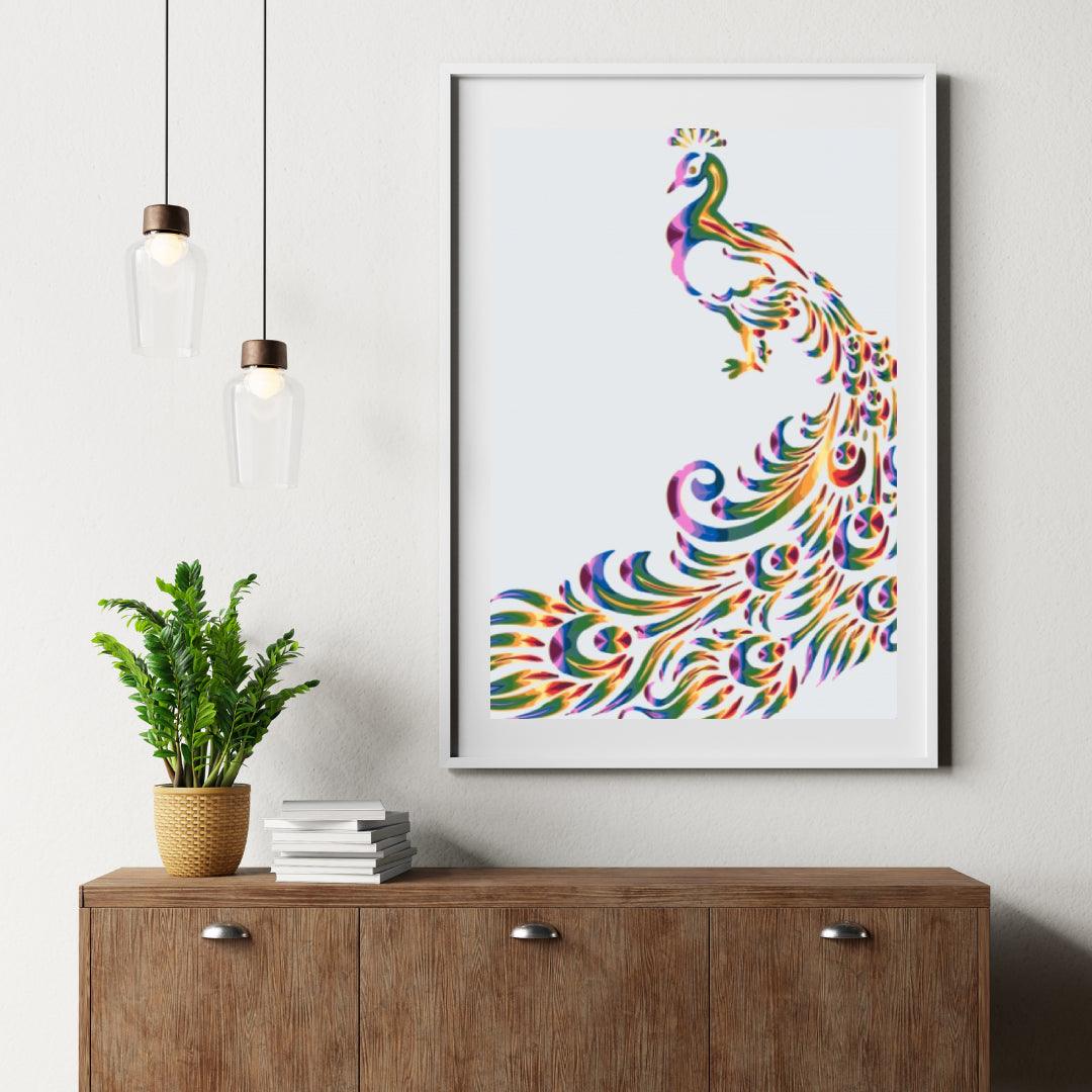 Diamond Painting - Farbiger Pfau 2 - SEOS®