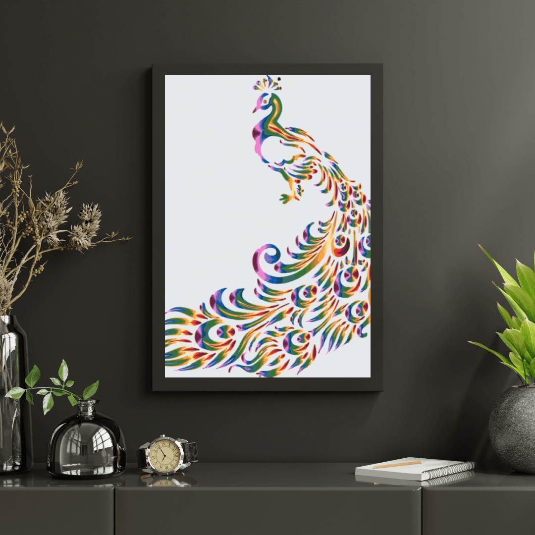 Diamond Painting - Farbiger Pfau 2 - SEOS®