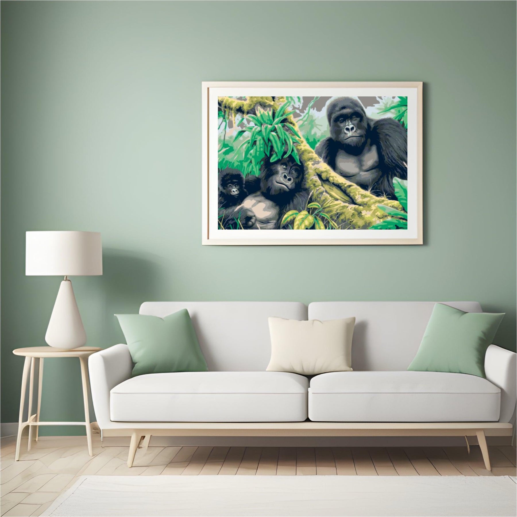 Diamond Painting - Gorillafamilie - SEOS®