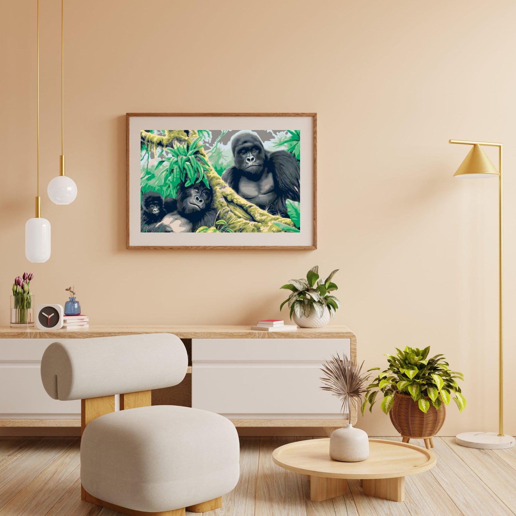 Diamond Painting - Gorillafamilie - SEOS®