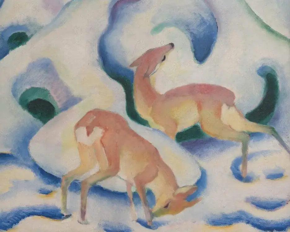 Diamantmalerei - Hirsch im Schnee