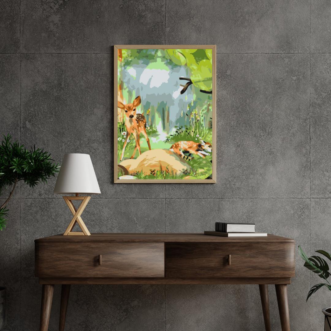 Diamantmalerei - Hirsch im Wald - SEOS®