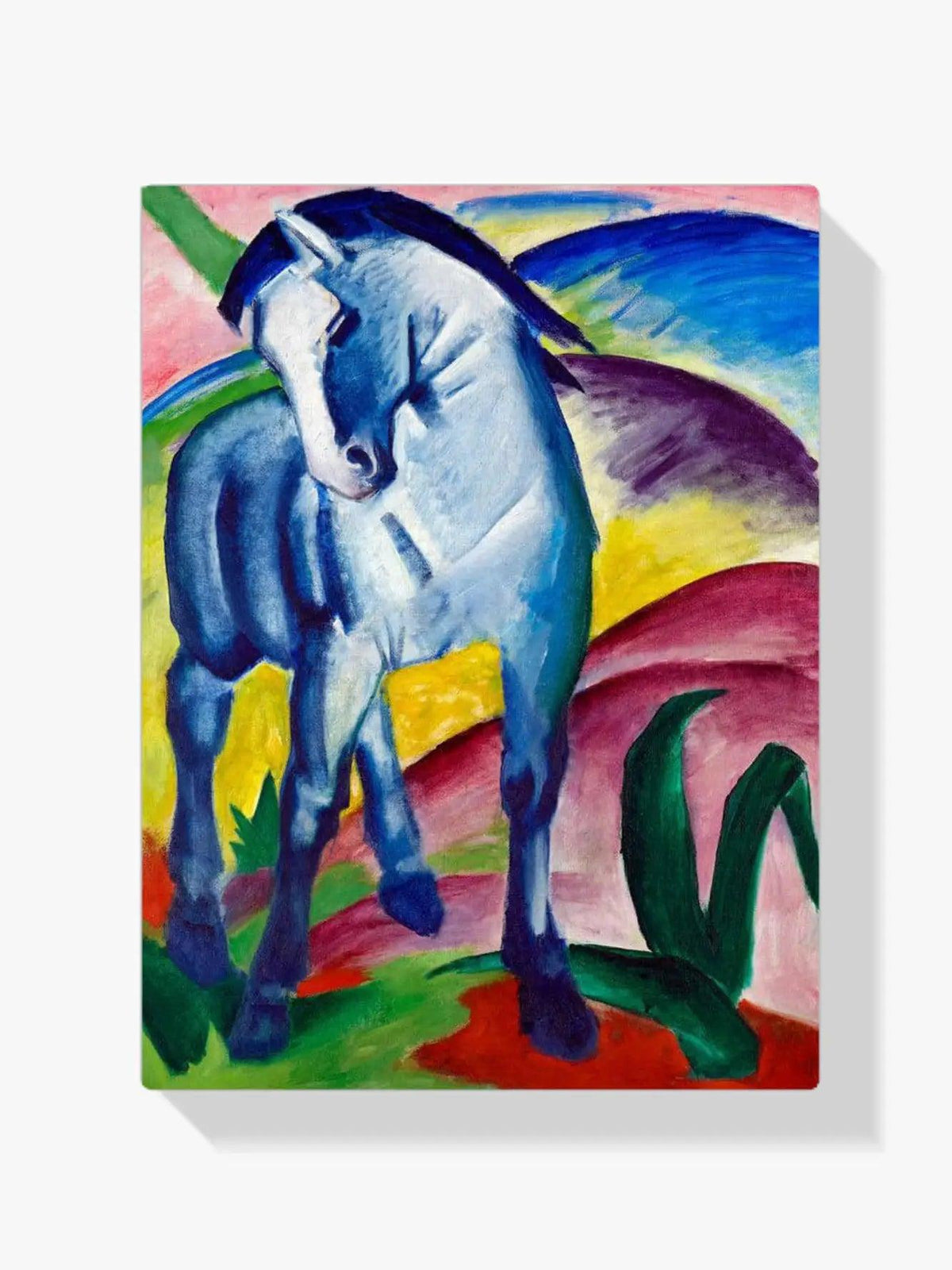 Diamantmalerei – Das blaue Pferd I Gemälde von Franz Marc