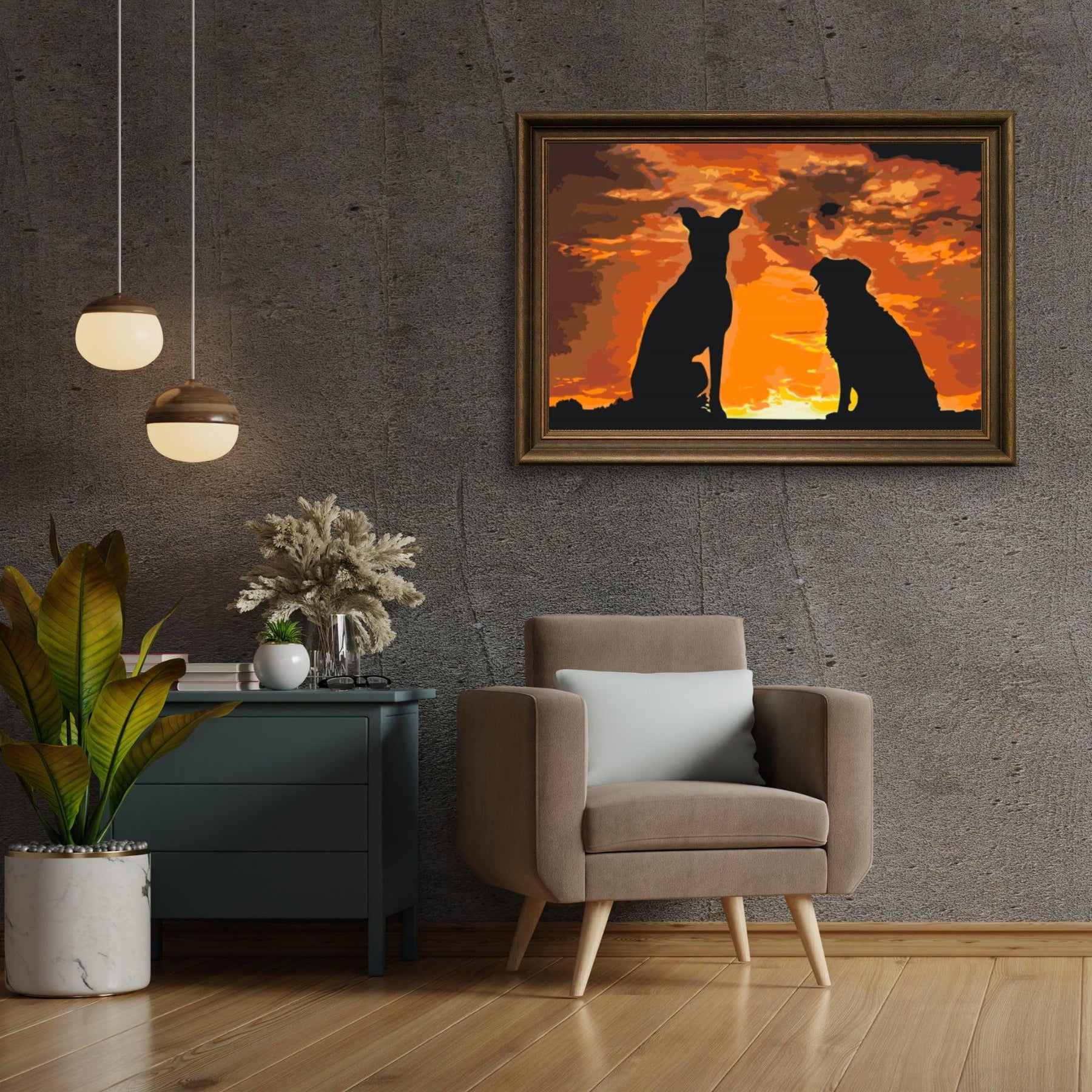 Diamantmalerei - Hundefreunde - SEOS®