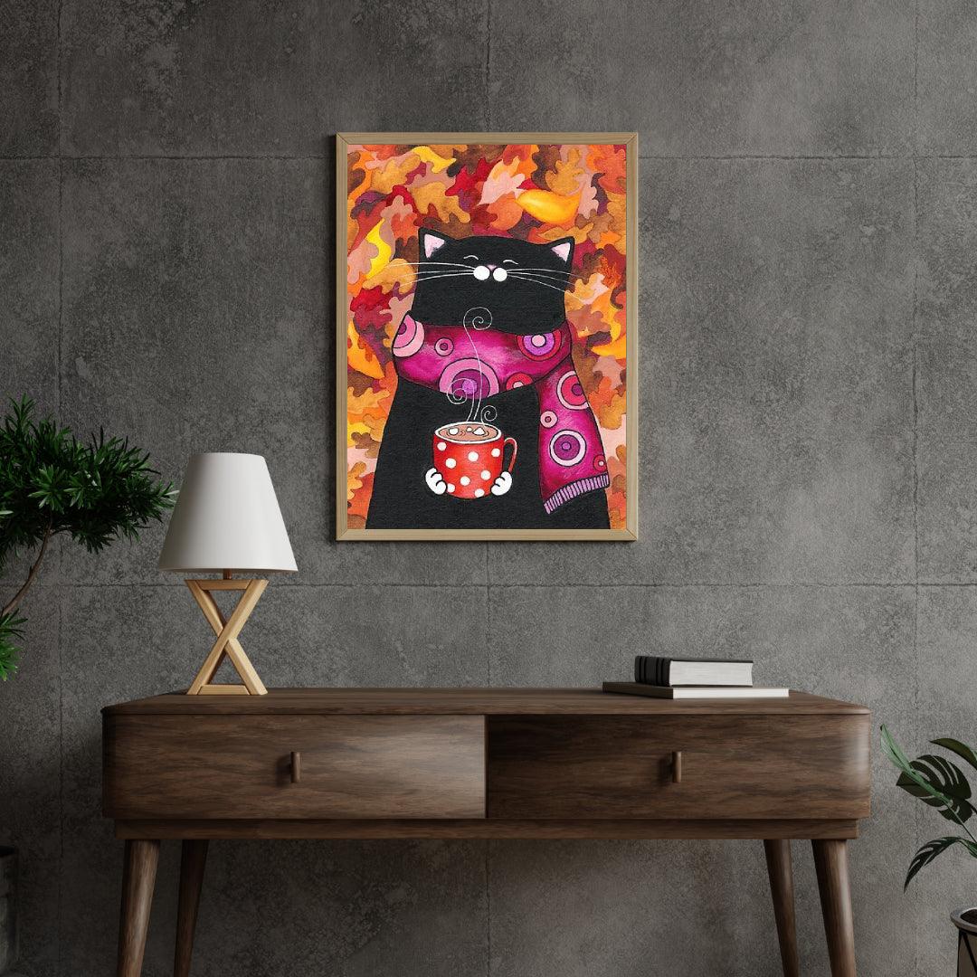Diamond Painting - Katze mit Marshmallows - SEOS®
