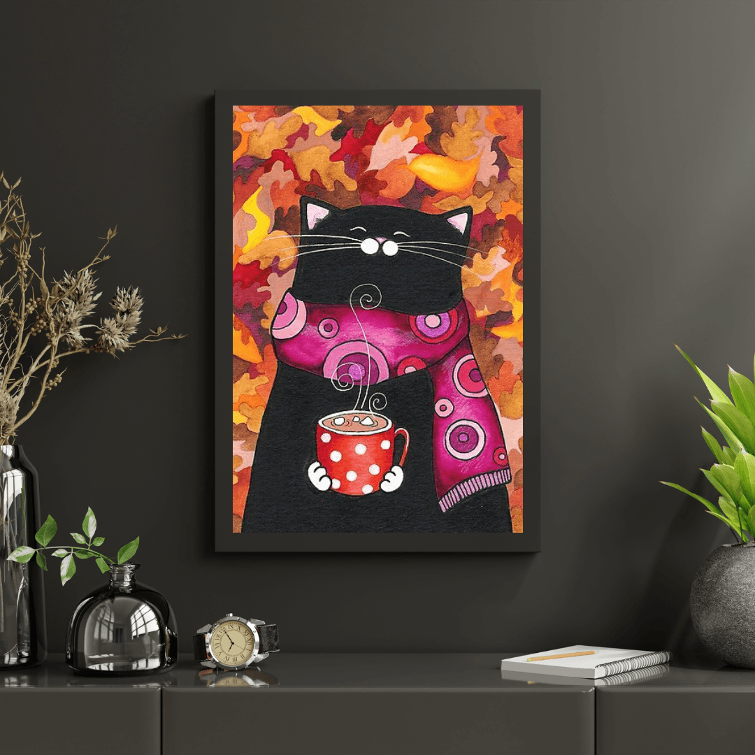 Diamond Painting - Katze mit Marshmallows - SEOS®