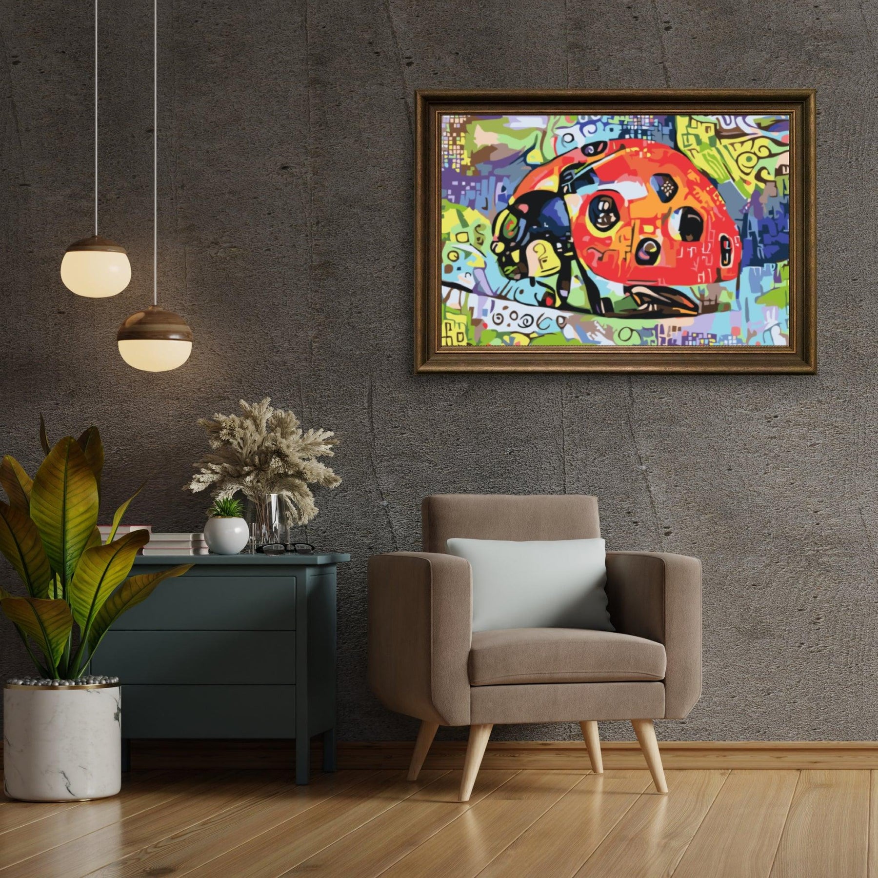 Diamantmalerei - Bunter Marienkäfer - SEOS®