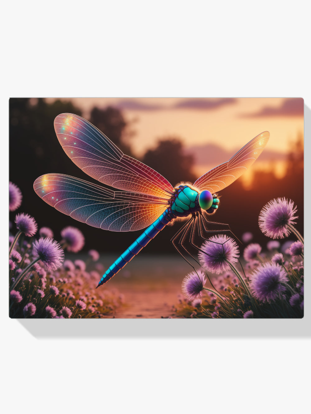 Diamond Painting – Mystische Libelle mit glitzernden Flügeln