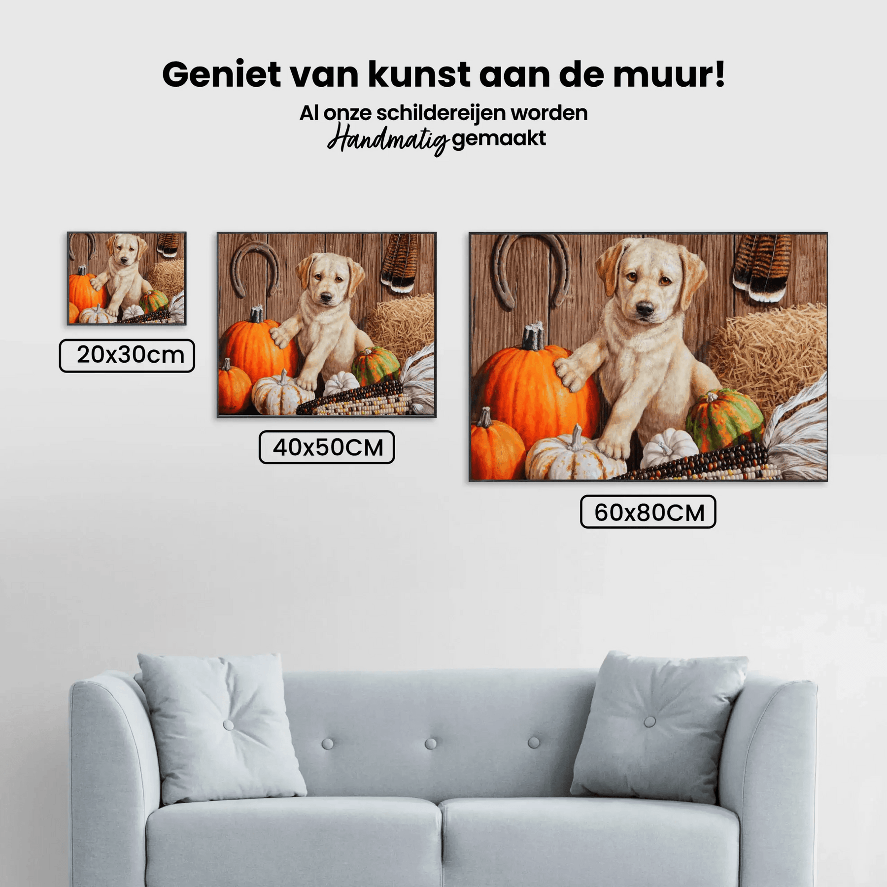 Diamantmalerei - Kürbisernte-Welpe