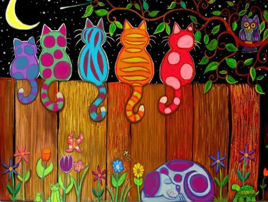 Diamantmalerei - Gemeinsames Mondlicht