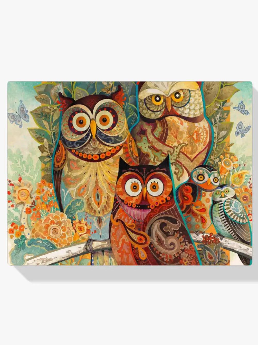 Diamantmalerei - Gemälde von Eulen