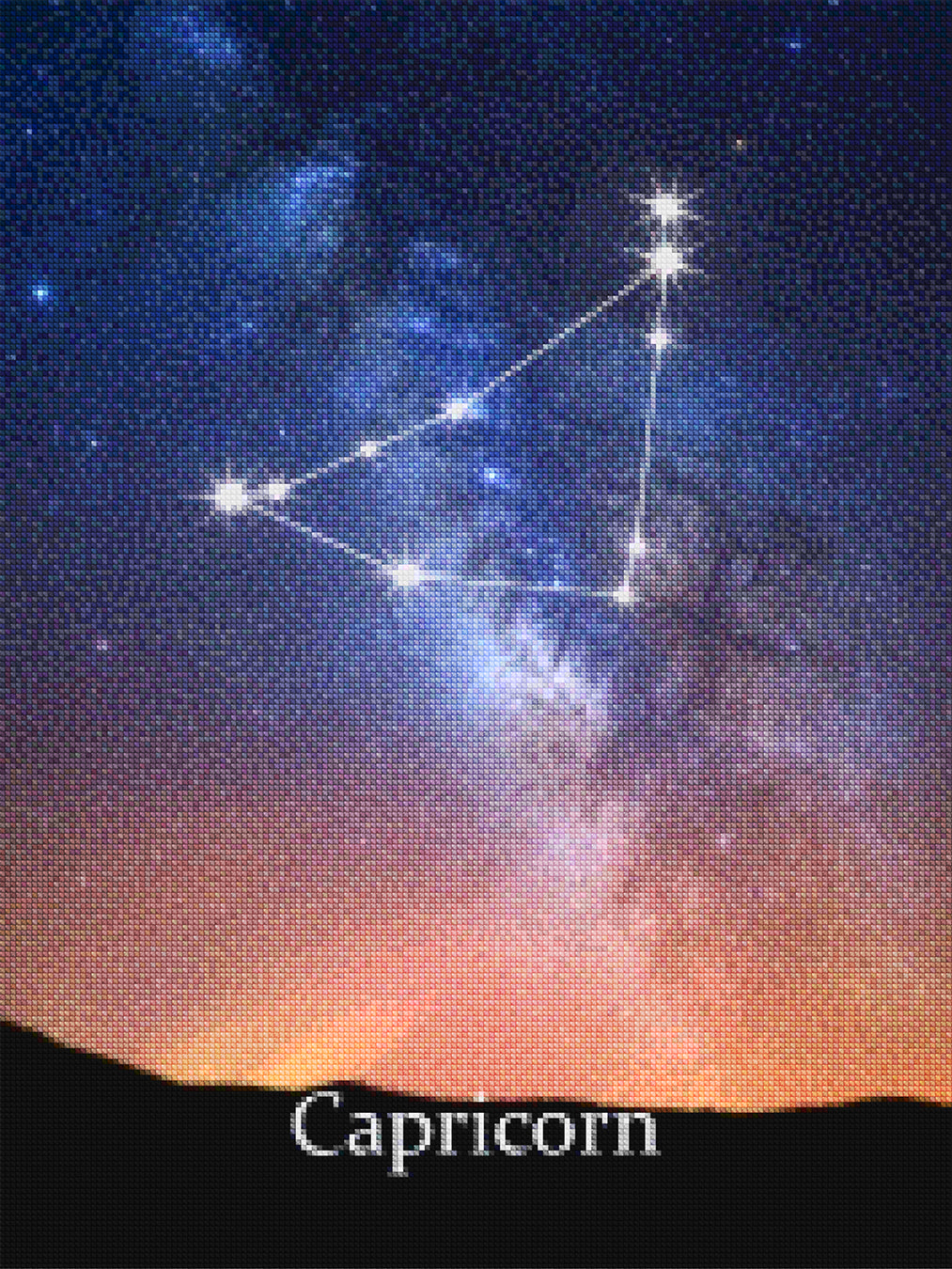 Diamantmalerei - Sternzeichen - Steinbock