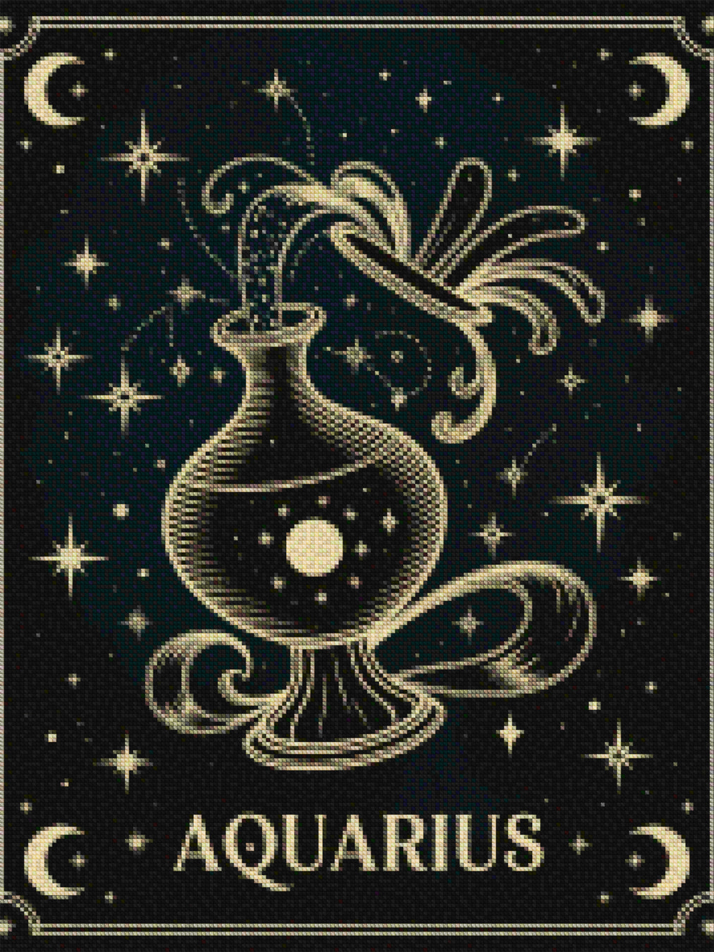 Diamantmalerei – Sternzeichen – Wassermann