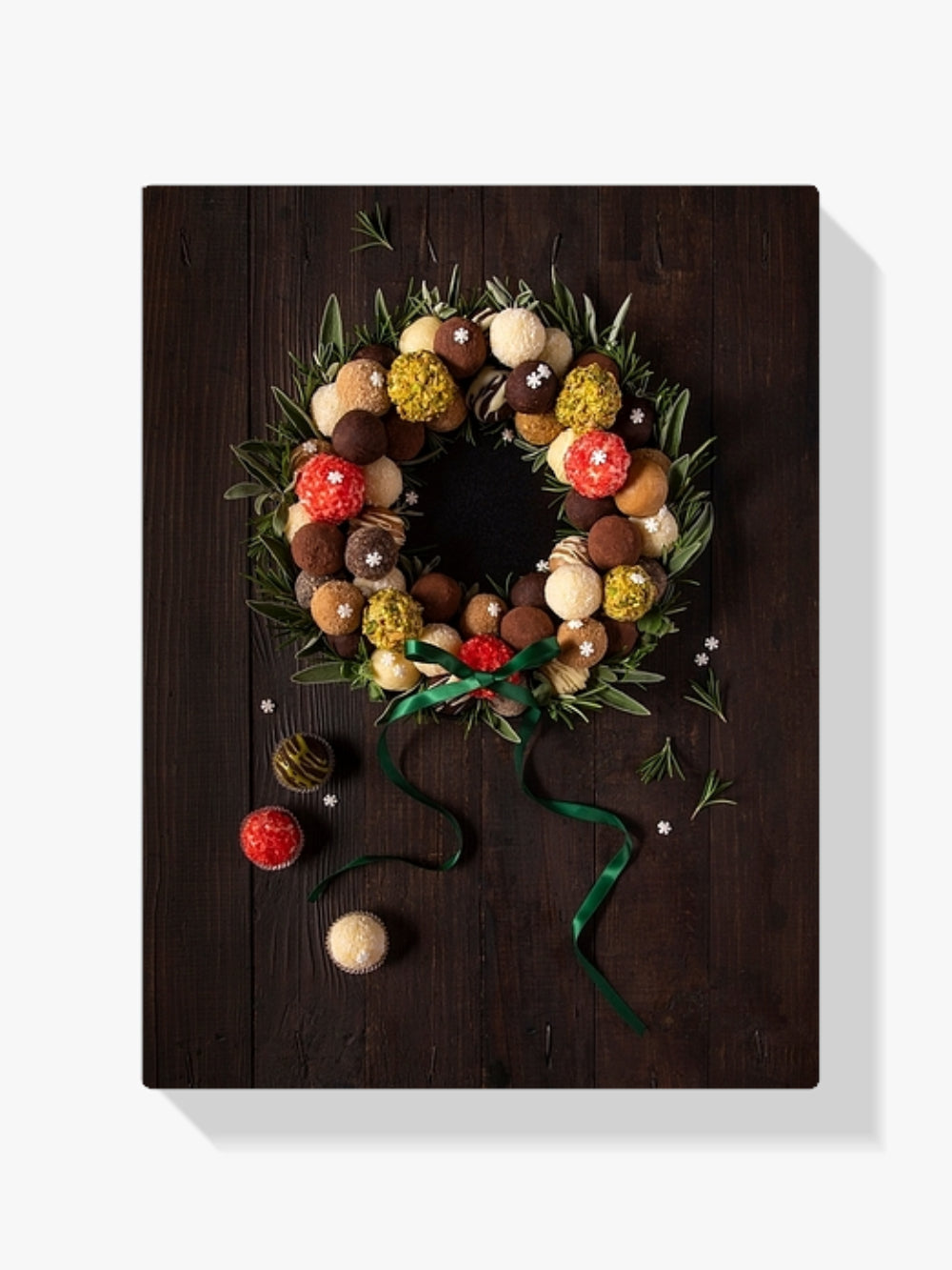 Diamantmalerei – Trüffel-Weihnachtskranz