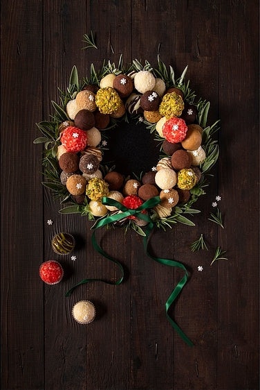 Diamantmalerei – Trüffel-Weihnachtskranz