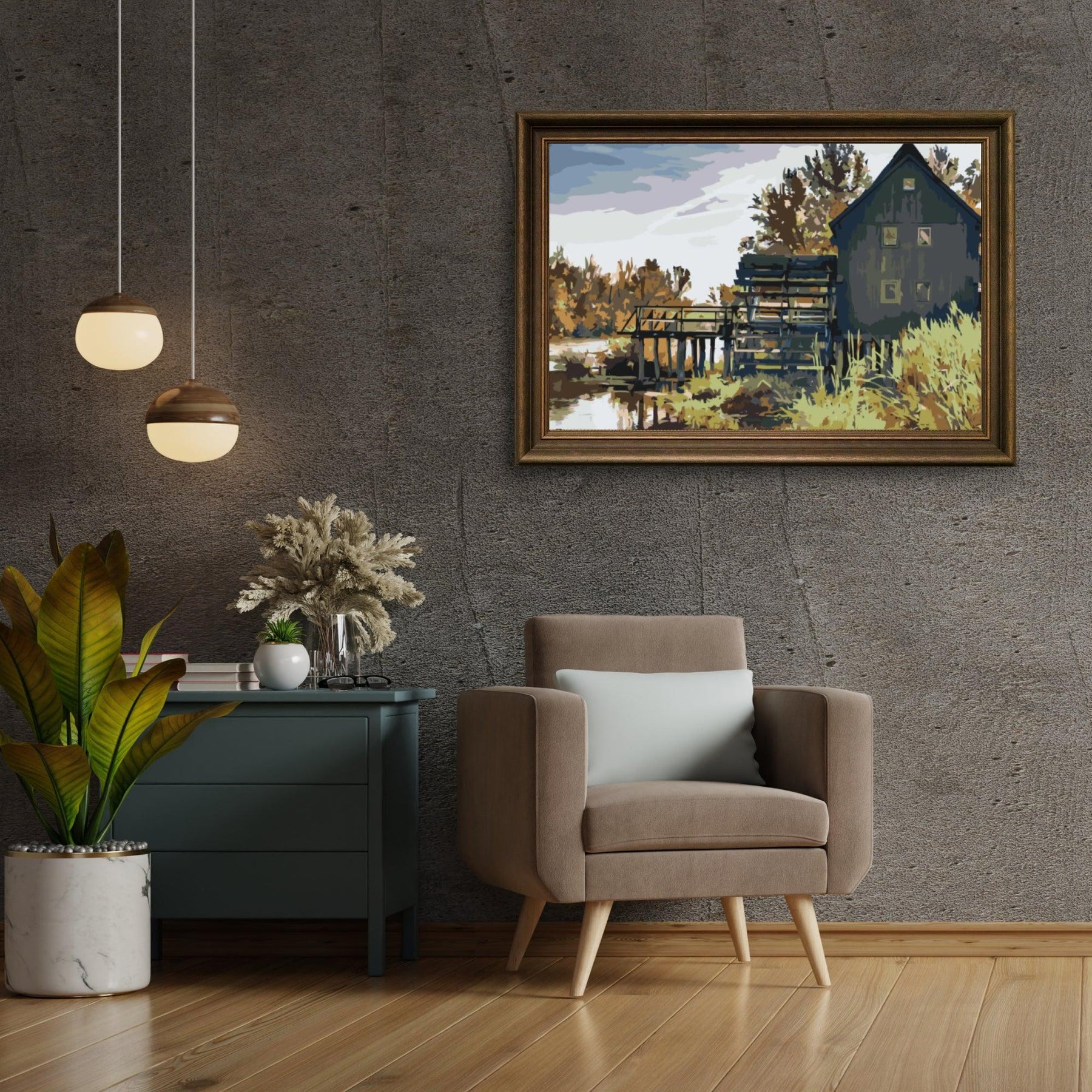 Diamond Painting - Wassermühle - SEOS Shop ®