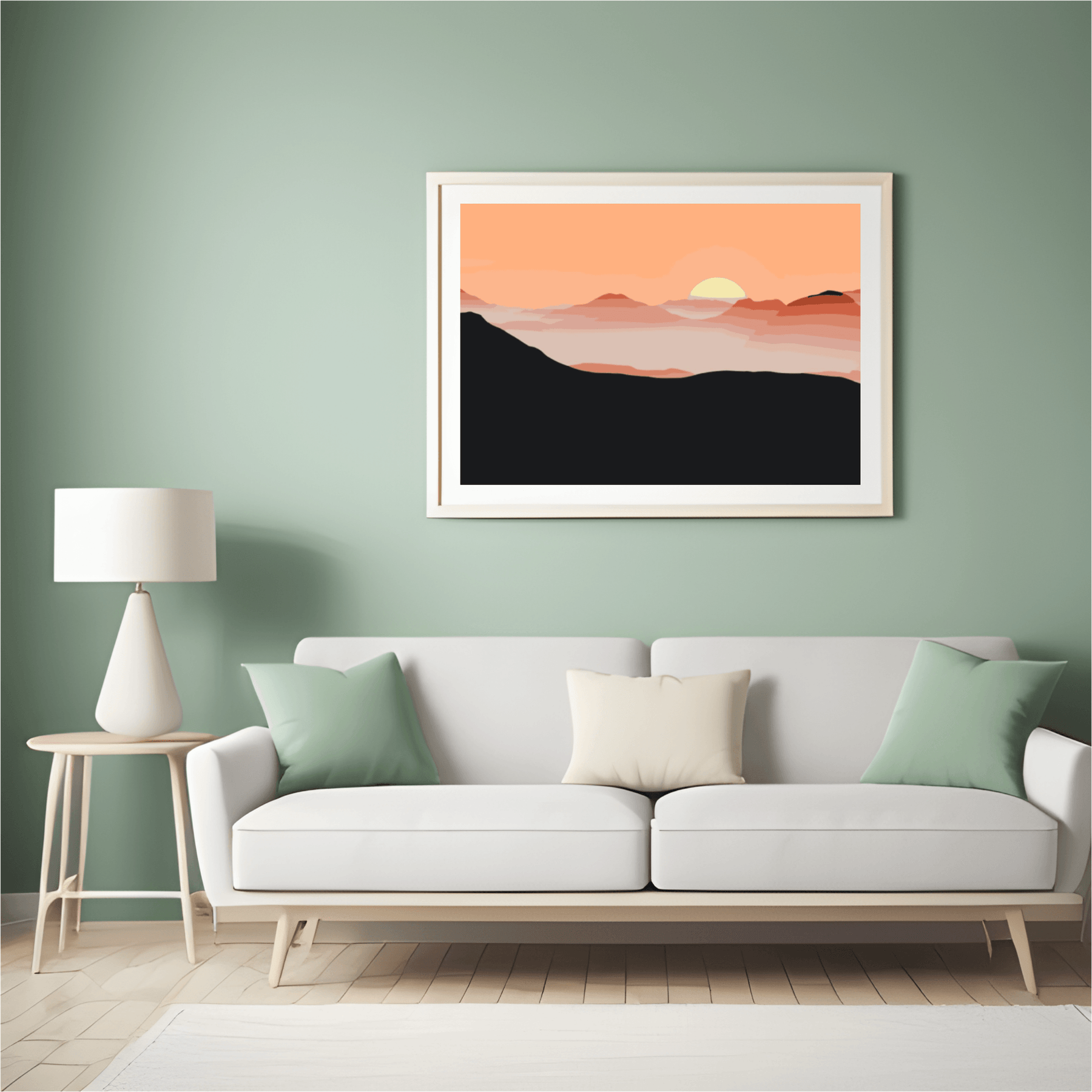 Diamond Painting - Sonne in den Bergen - SEOS Shop ®