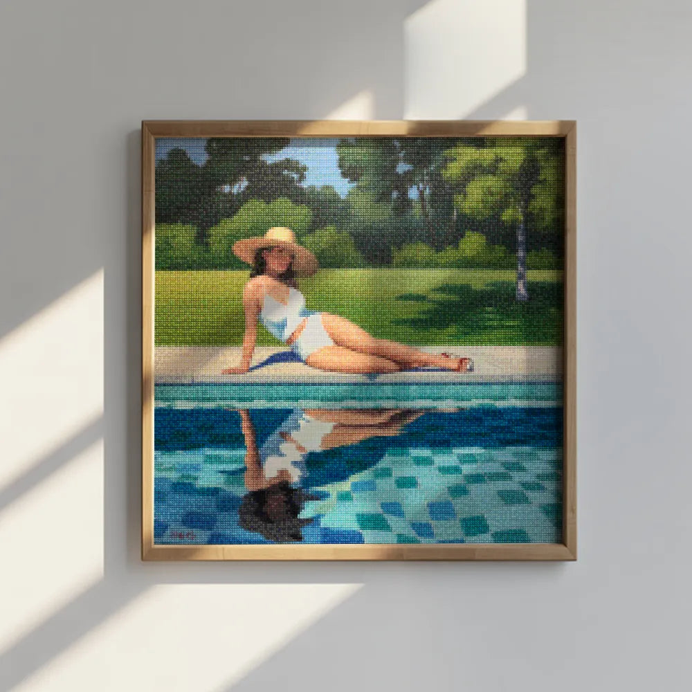 Mini-Diamantmalerei – Echo am Pool