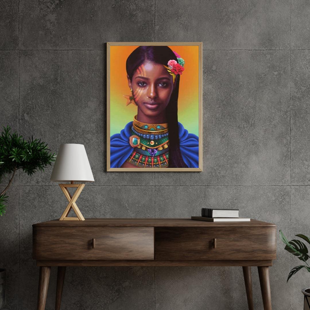 Diamantmalerei Afrikanisches schönes Mädchen - SEOS Shop ®