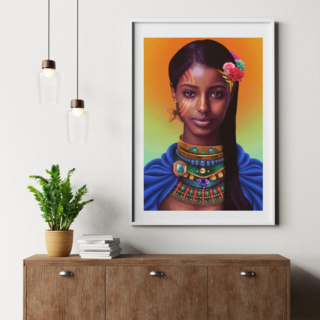 Diamantmalerei Afrikanisches schönes Mädchen - SEOS Shop ®