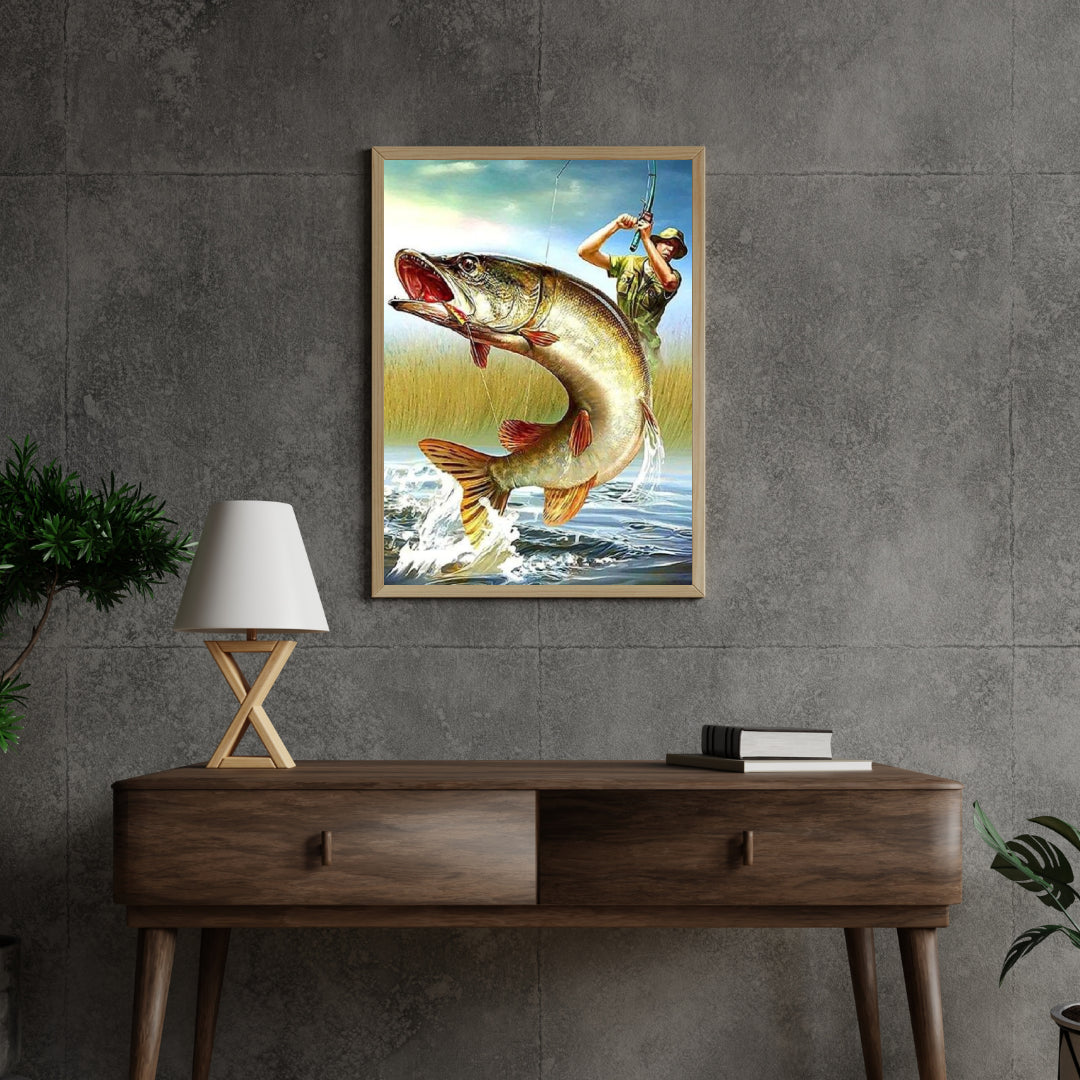 Diamantmalerei Männer fangen Fische - SEOS Shop ®