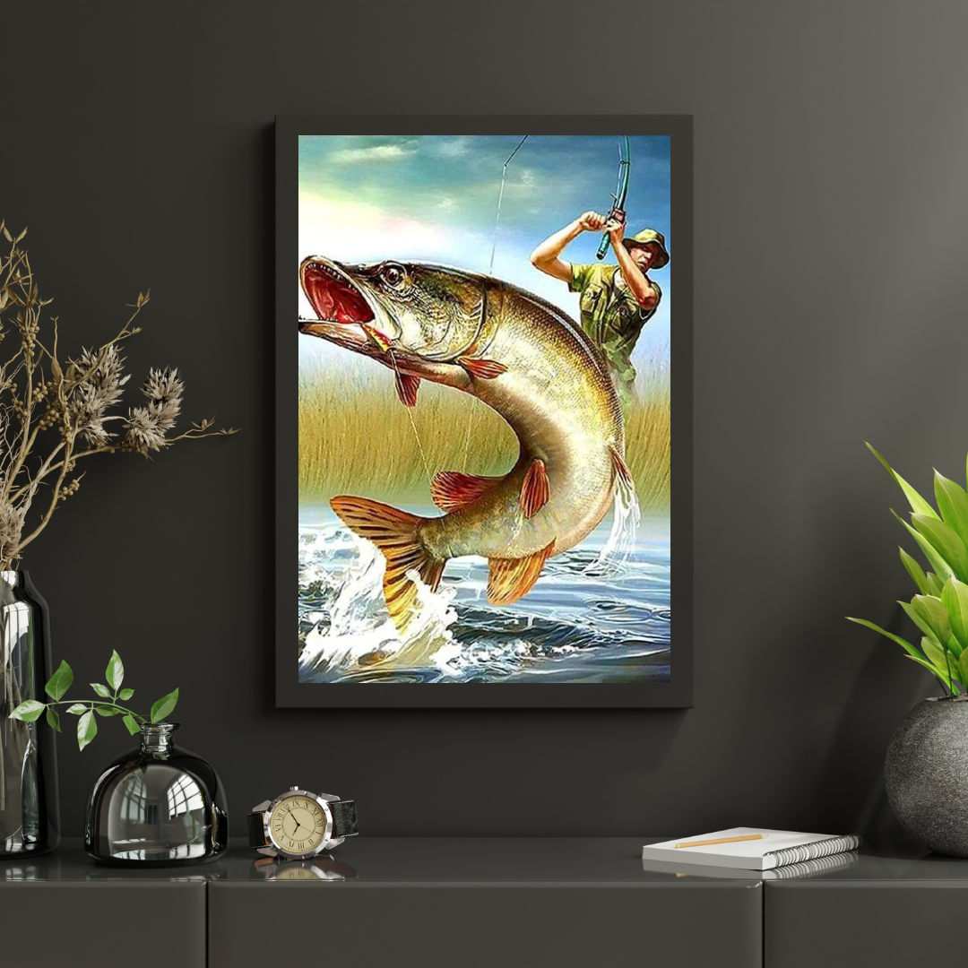 Diamantmalerei Männer fangen Fische - SEOS Shop ®