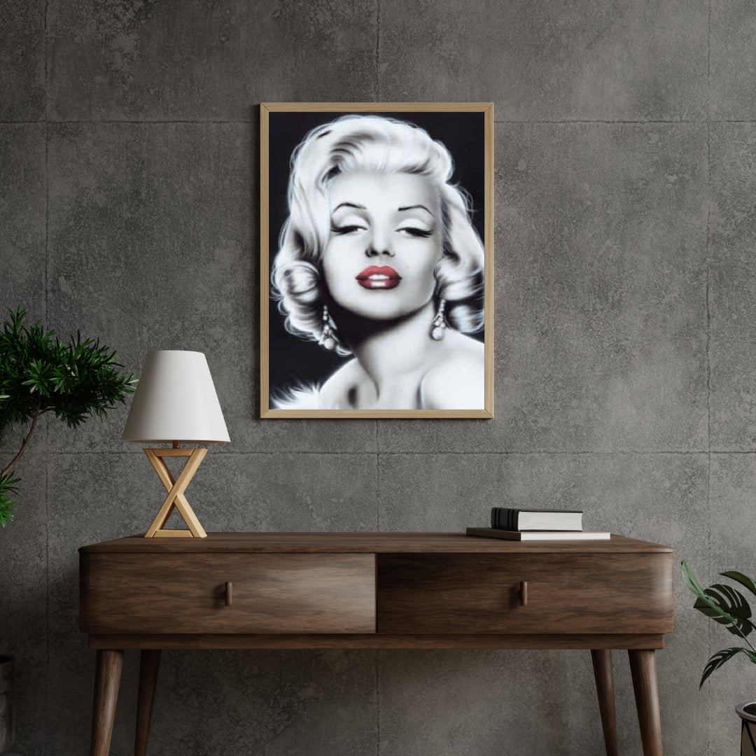 Diamond Painting Marilyn Monroe in Schwarzweiß - SEOS Shop ®