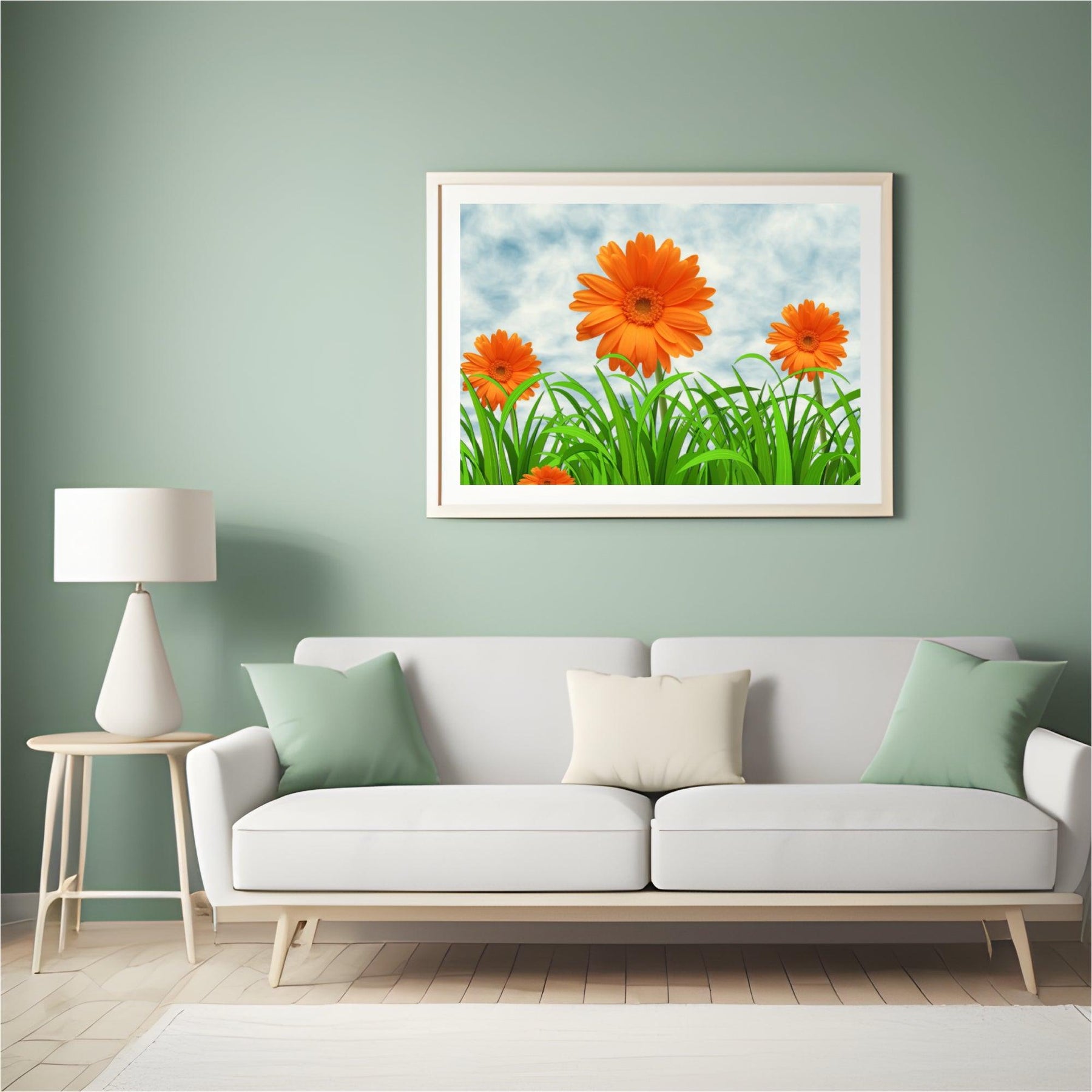 Diamantmalerei Orange Gänseblümchen - SEOS Shop ®