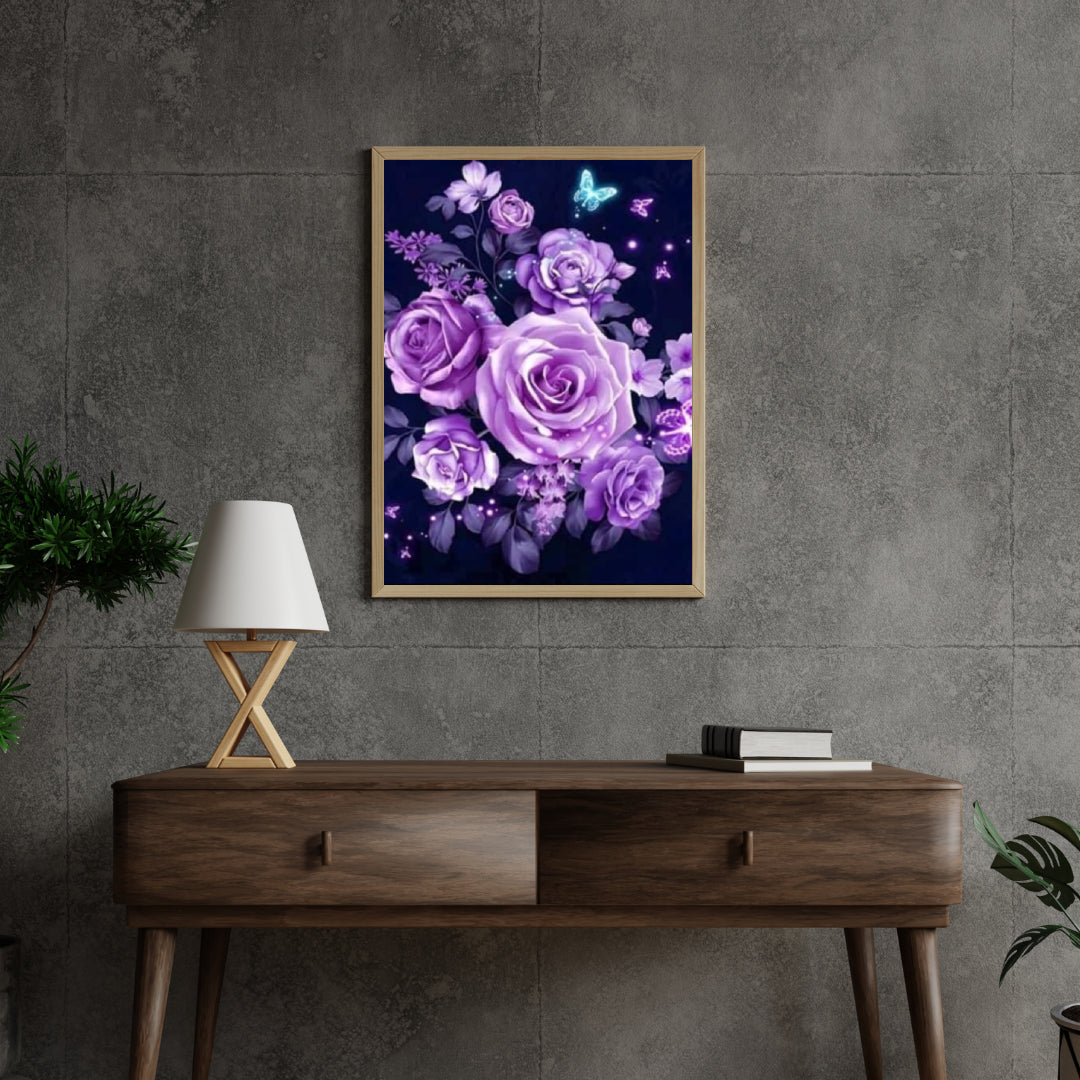 Diamant-Malset Lila Blumen - SEOS Shop ®