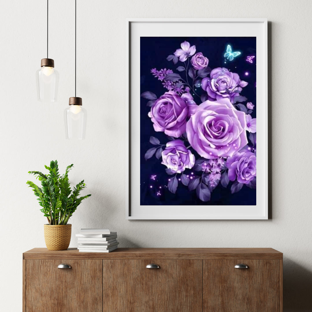 Diamant-Malset Lila Blumen - SEOS Shop ®