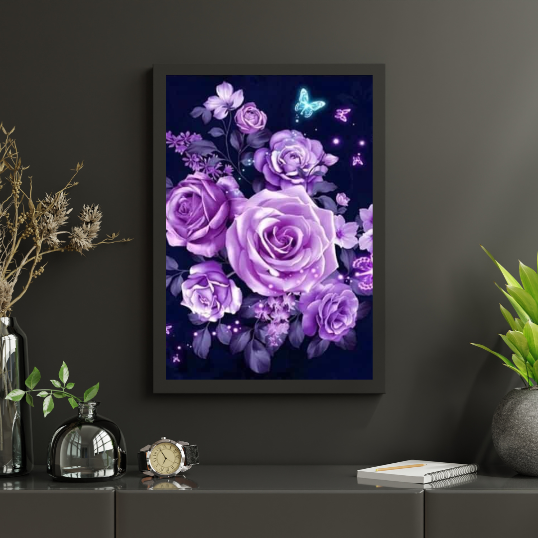 Diamant-Malset Lila Blumen - SEOS Shop ®
