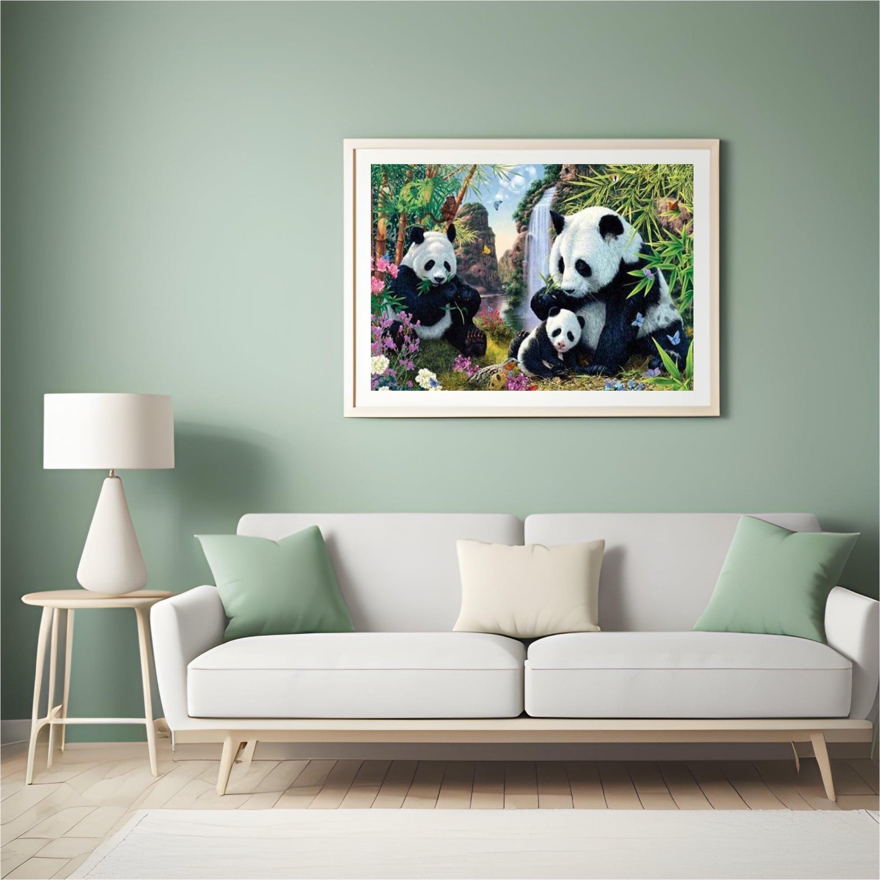 Diamantmalerei Pandas essen Bambus - SEOS Shop ®