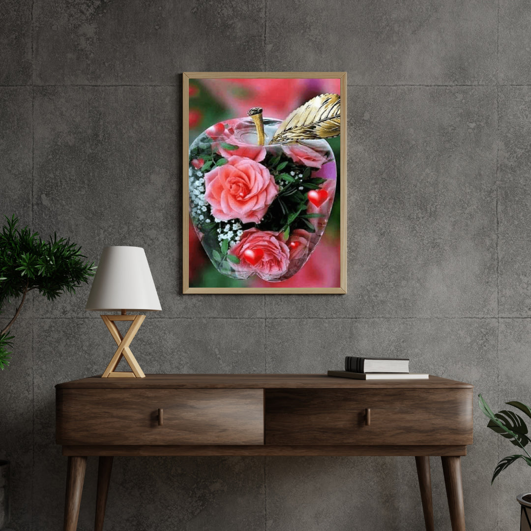 Diamond Painting Rose im Apfel - SEOS Shop ®