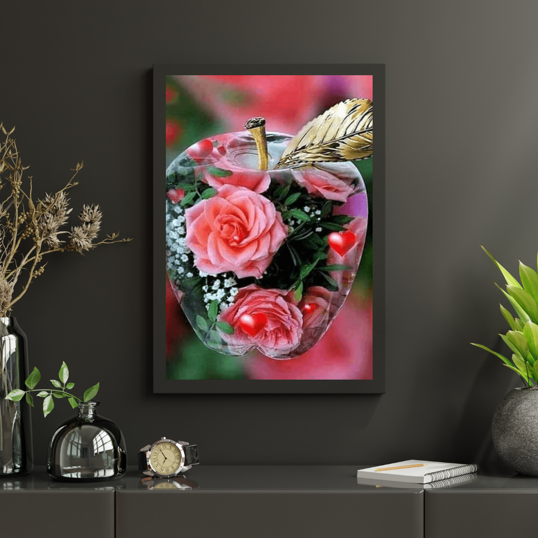 Diamond Painting Rose im Apfel - SEOS Shop ®